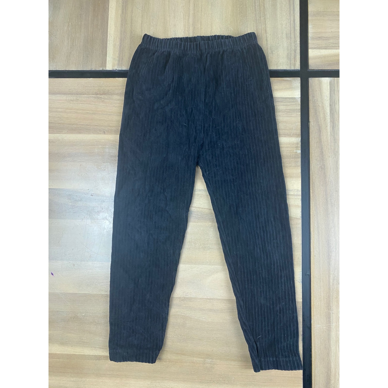 Gymoboree Kids Corduroy Pants Medium Black Elastic Waist Casual Everyday